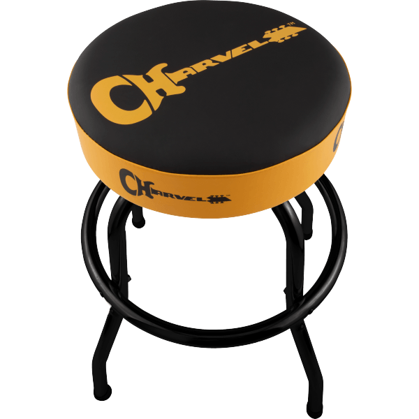 Charvel Logo Barstool - Black/Yellow 24"