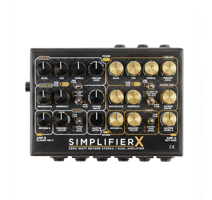DSM Humboldt Electronics Simplifier X Zero Watt Reverb Stereo/Dual Amplifier Pedal