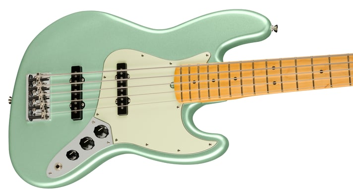 Fender American Professional II Jazz Bass V - Mystic Surf Green