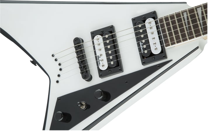 Jackson Rhoads JS32T - White with Black Bevels