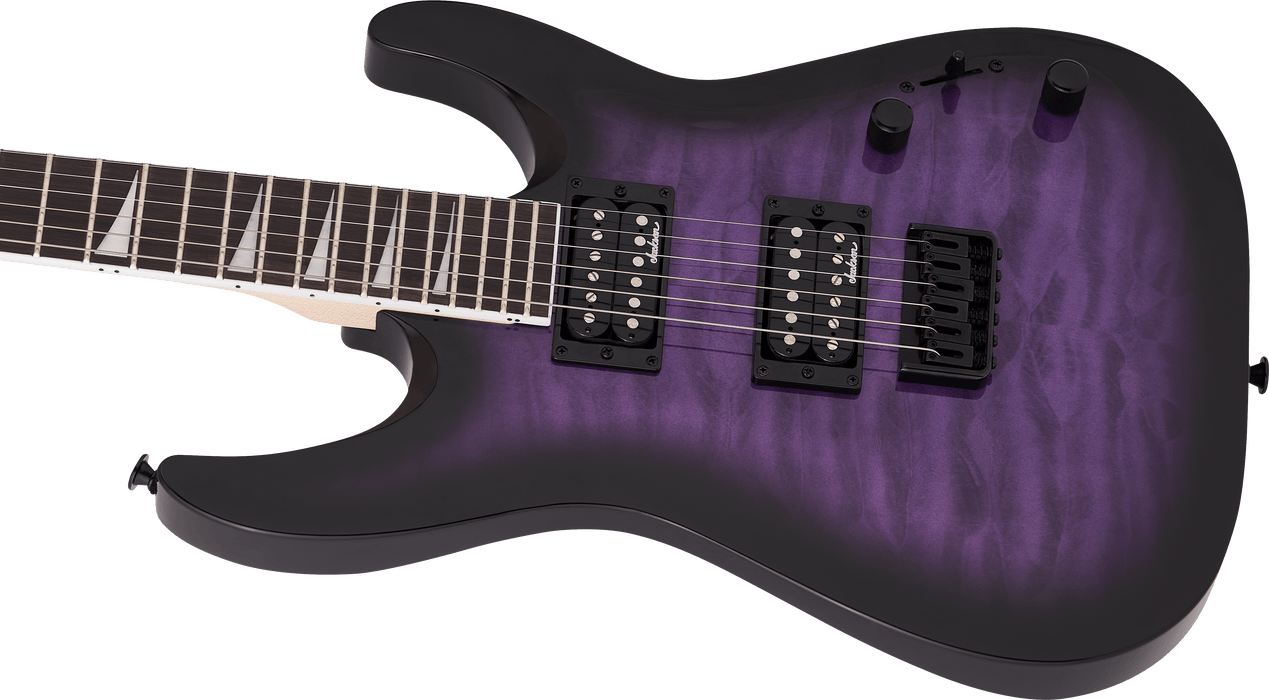 Jackson JS Series Dinky JS32Q - Transparent Purple Burst