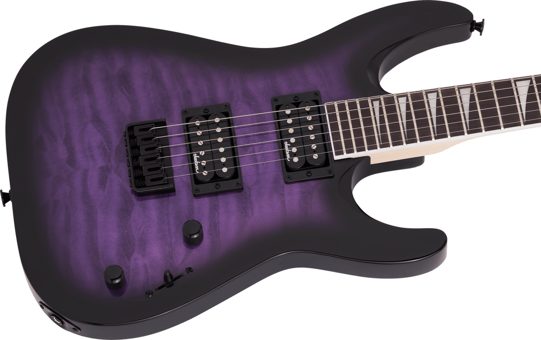 Jackson JS Series Dinky JS32Q - Transparent Purple Burst