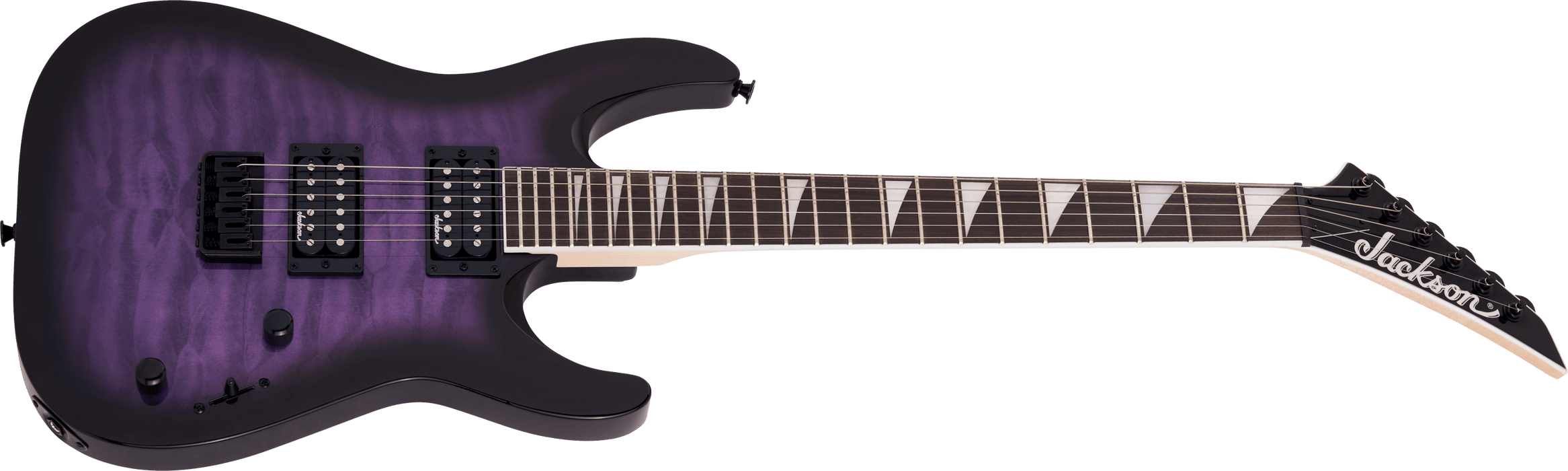 Jackson JS Series Dinky JS32Q - Transparent Purple Burst