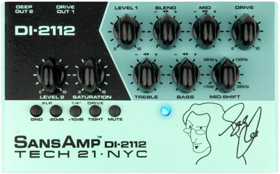 Tech 21 Geddy Lee DI-2112 Signature SansAmp Preamp Pedal