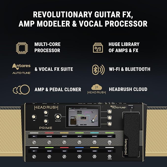 HeadRush Prime Guitar Multi-effect/Amp Modeler/Vocal Processor Unit