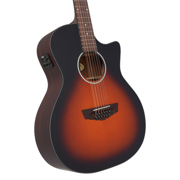 D'Angelico Premier Fulton LS 12-string Acoustic - Satin Vintage Sunburst