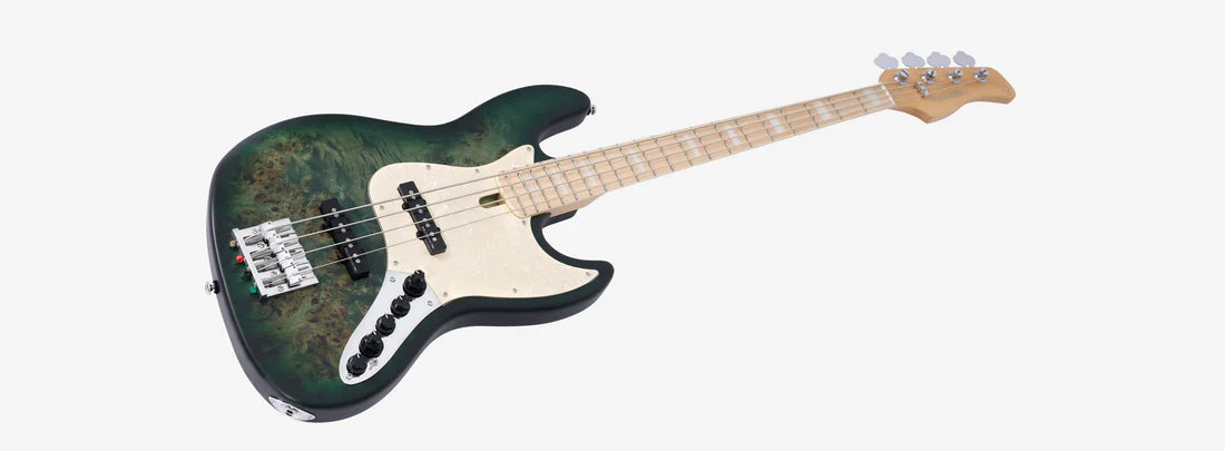 Sire Marcus Miller V7 Swamp Ash Reissue 4-string Bass - Transparent Green Satin