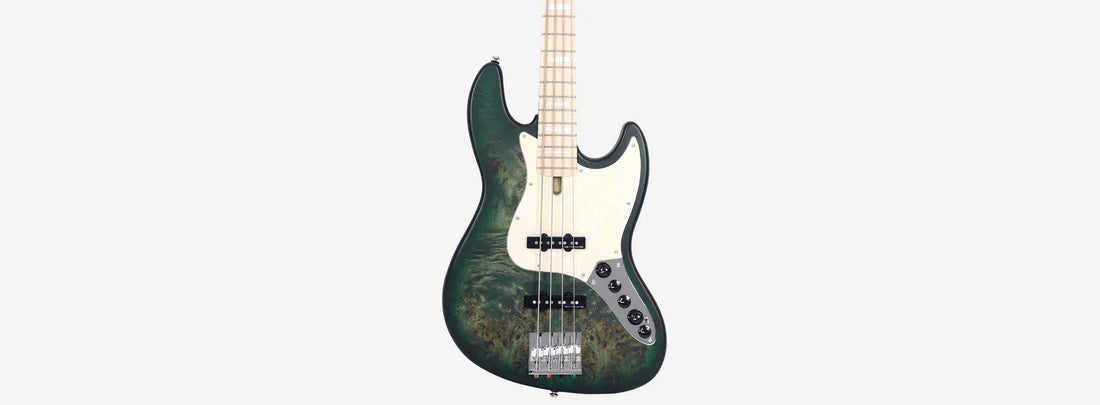 Sire Marcus Miller V7 Swamp Ash Reissue 4-string Bass - Transparent Green Satin