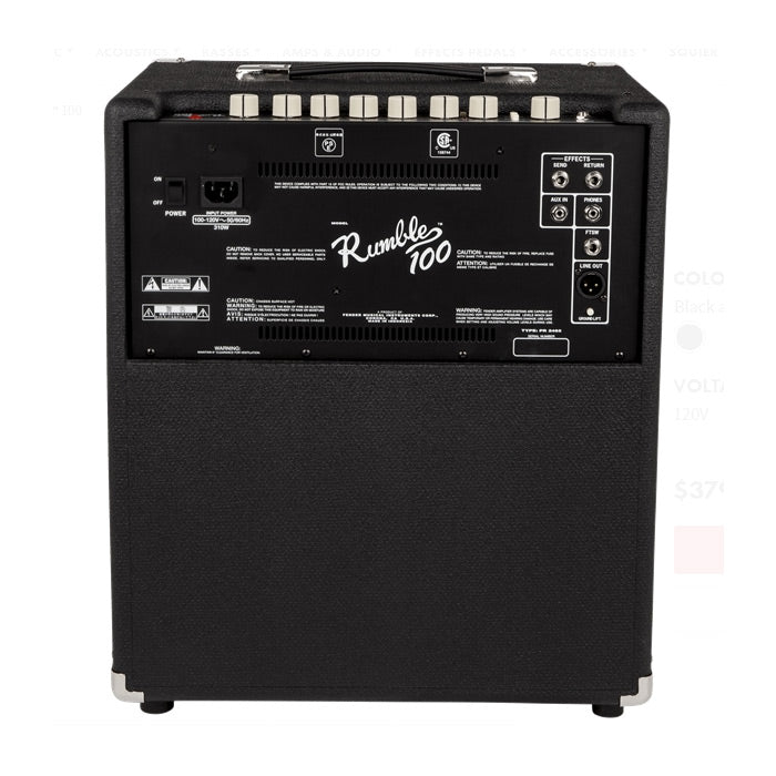 Amplificador combinado para bajo Fender Rumble 100